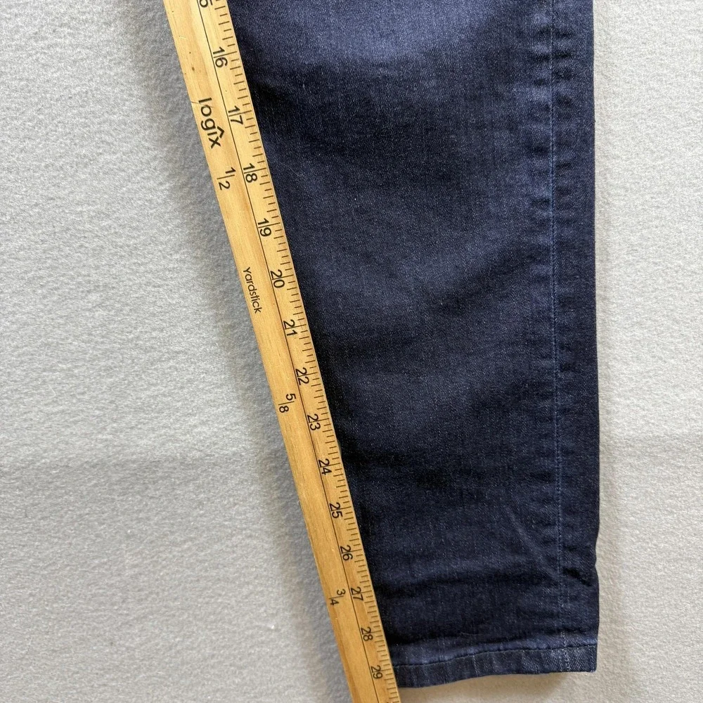 CAbi Skinny Jeans Womens 6 Blue Dark Wash Slim Stretch Denim‎ 5-Pocket 32x29.5